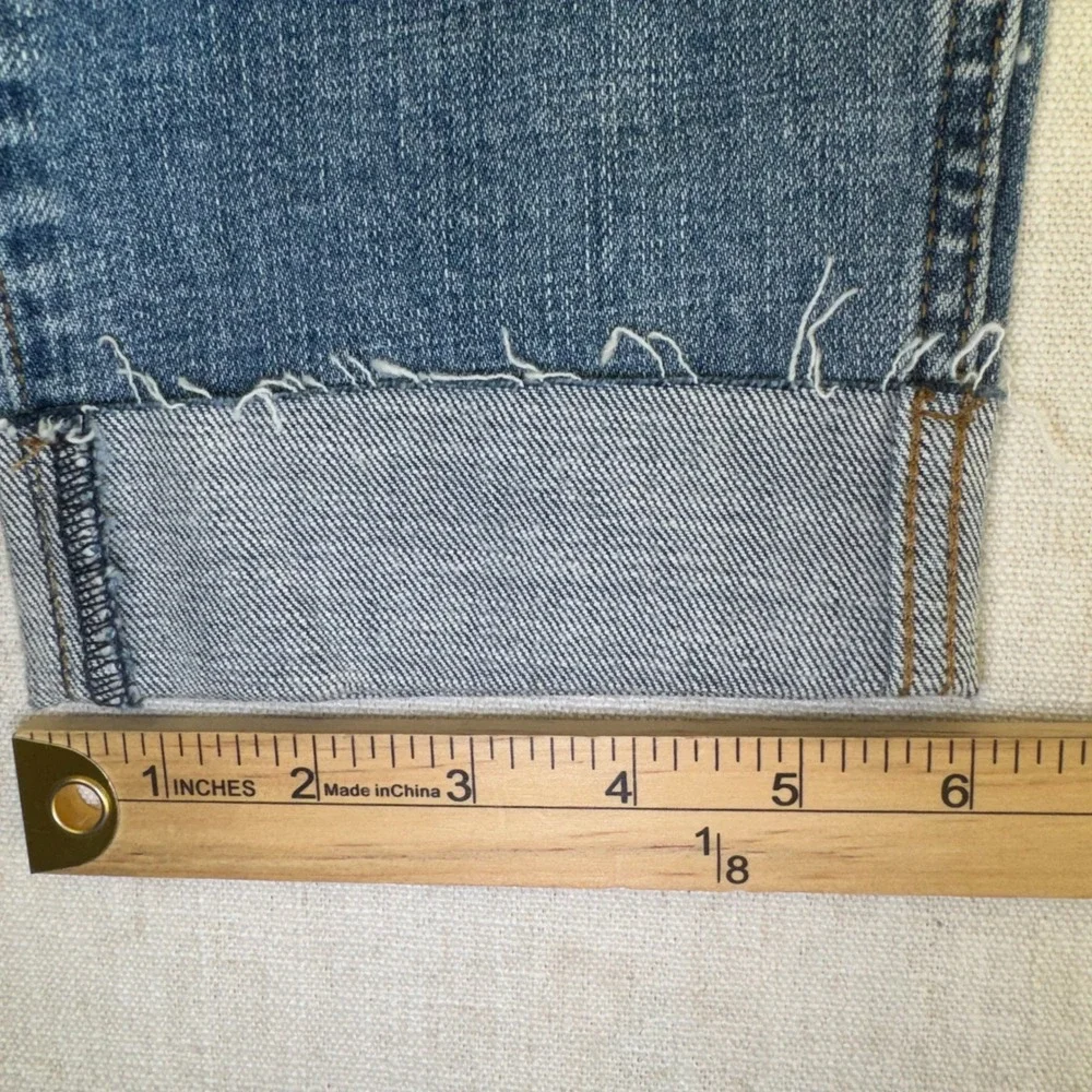 Kut from the Kloth Catherine Fab Ab Boyfriend Jeans Womens 2 Distresed Cuffed